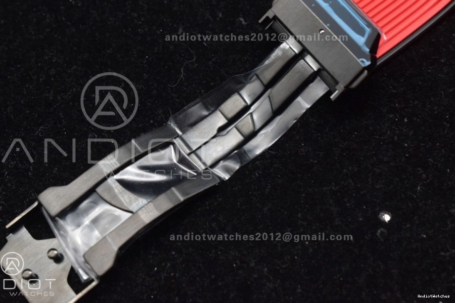 ComfortFit Skeleton 1:1 388 A Red Unico Dial Ceramic Big on Bang Best Rubber BBF Magic Edition Strap Red 0411